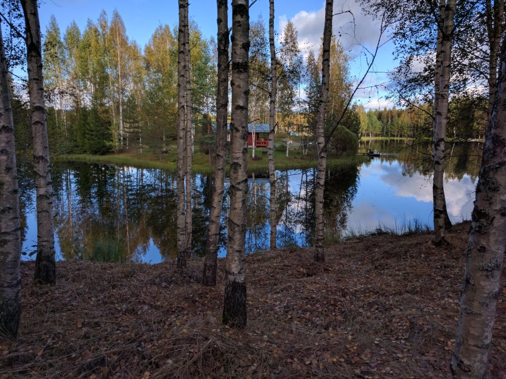 Mökki in Raunitausta